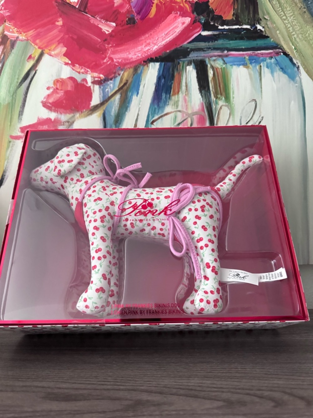PINK Victoria's Secret Cherry Print Dog